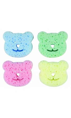 Bebedor Renkli Bebek Banyo Süngeri (4`Lü Paket)